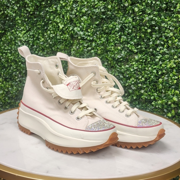 Converse Shoes - Converse RUN STAR HIKE HI Custom Swavarski Platform Sneakers